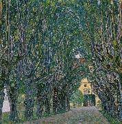 Gustav Klimt Avenue in the Park of Schloss Kammer Germany oil painting artist